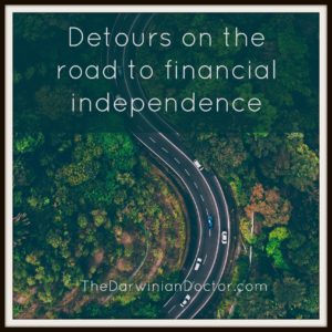 Detours on the road to financial independence