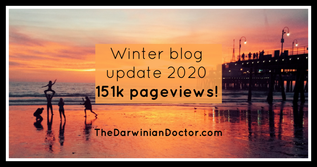 Winter blog update 2020:  151k pageviews. 